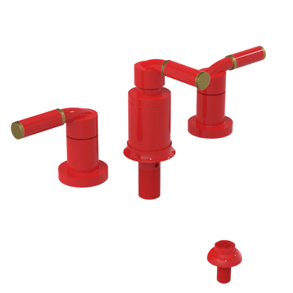 Rubinet Bidet Fitting with Spray, Diverter, and Vacuum Breaker (less drain) Red