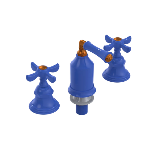 Rubinet Bidet Fitting with Spray, Diverter, and Vacum Breaker (Less Drain) Blu Jean