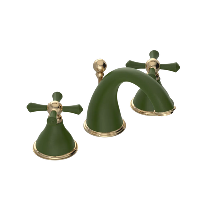 Rubinet Widespread Lav. Set. (less drain) Green Envy