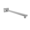 Baril 16" rectangular wall-mounted shower arm