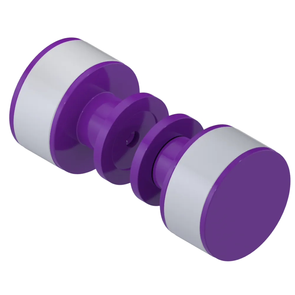 Rubinet Shower Door Knob (set) Purple Haze