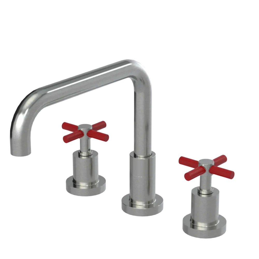Rubinet Widespread Kitchen Set Satin Nickel