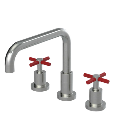 Rubinet Widespread Kitchen Set Satin Nickel