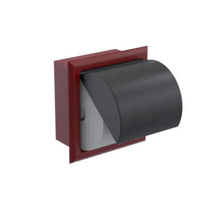 Rubinet RECESSED TOILET PAPER HOLDER Maroon