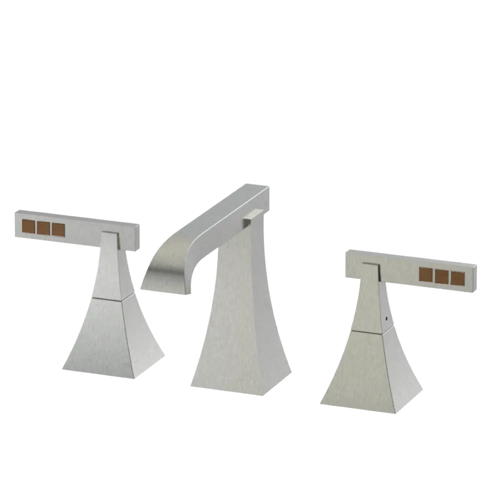 Rubinet Widespread Lav. Set. (less drain) Satin Nickel