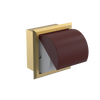 Rubinet RECESSED TOILET PAPER HOLDER Satin Brass