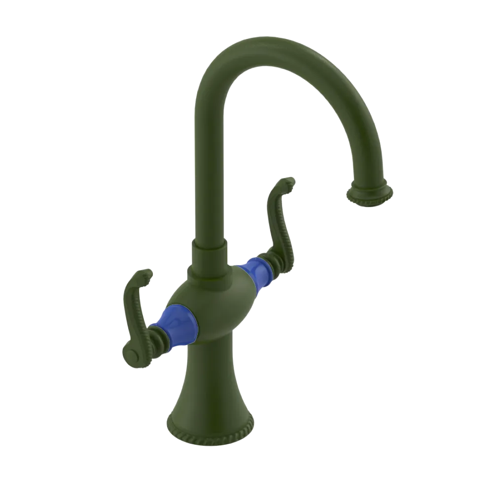 Rubinet Single Hole Dual Handle Lav. Set. (less drain) Green Envy