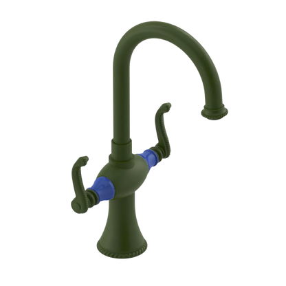 Rubinet Single Hole Dual Handle Lav. Set. (less drain) Green Envy