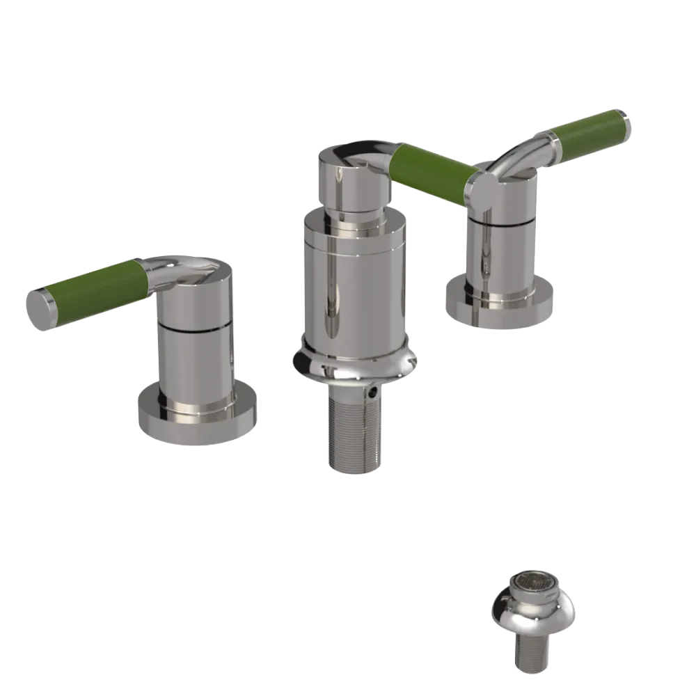Rubinet Bidet Fitting with Spray, Diverter, and Vacuum Breaker (less drain) Polished Nickel