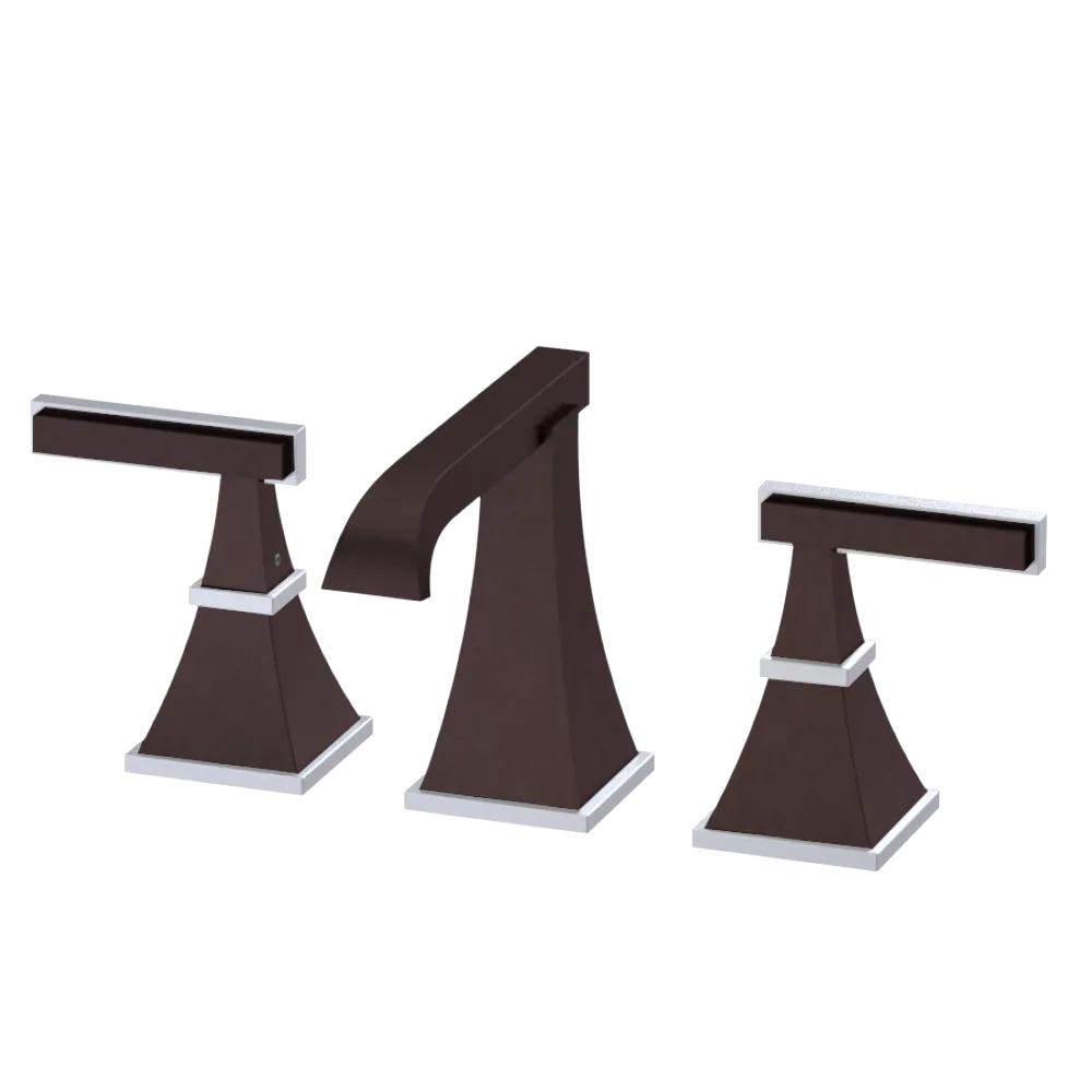 Rubinet Widespread Lav. Set. (less drain) Oil Rubbed Bronze