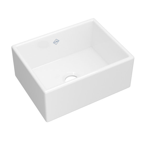 Shaws Shaker™ 24" Single Bowl Farmhouse Apron Front Fireclay Kitchen Sink