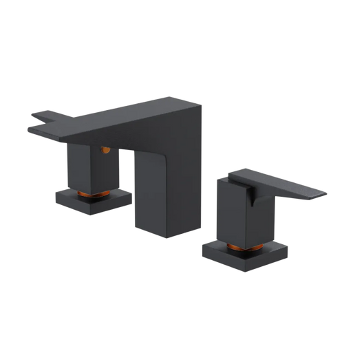 Rubinet Widespread Lav. Set. (less drain) Matt Black