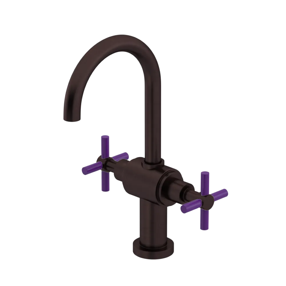 Rubinet Single Hole Dual Handle Lav. Set with LaSalle Spout (less drain) Oil Rubbed Bronze