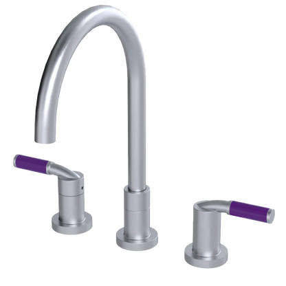 Rubinet Widespread Kitchen Set Satin Chrome