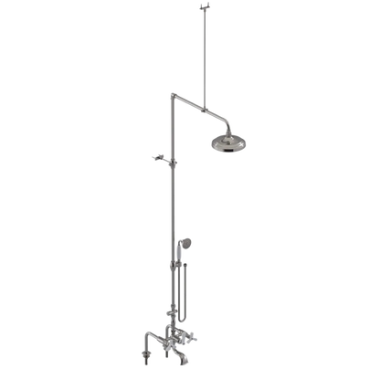 Rubinet Deck Mount Tub & Shower with Hand Held Shower Polished Nickel