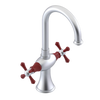 Rubinet Single Hole Dual Handle Lav. Set. (less drain) Satin Chrome