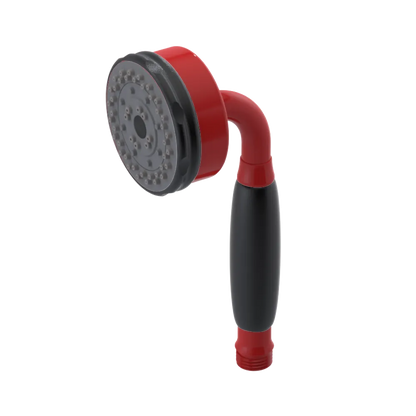 Rubinet 3 Function Hand Held Shower Only Red