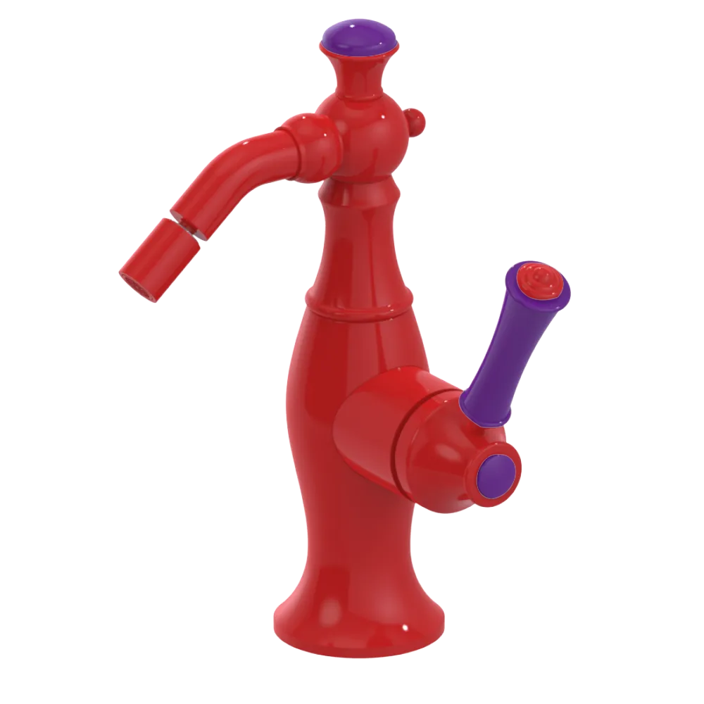 Rubinet Single Control Bidet Fitting (less drain) Red