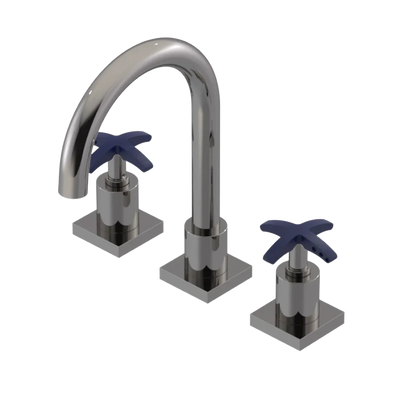 Rubinet Widespread Lav. Set. (less drain) Polished Nickel