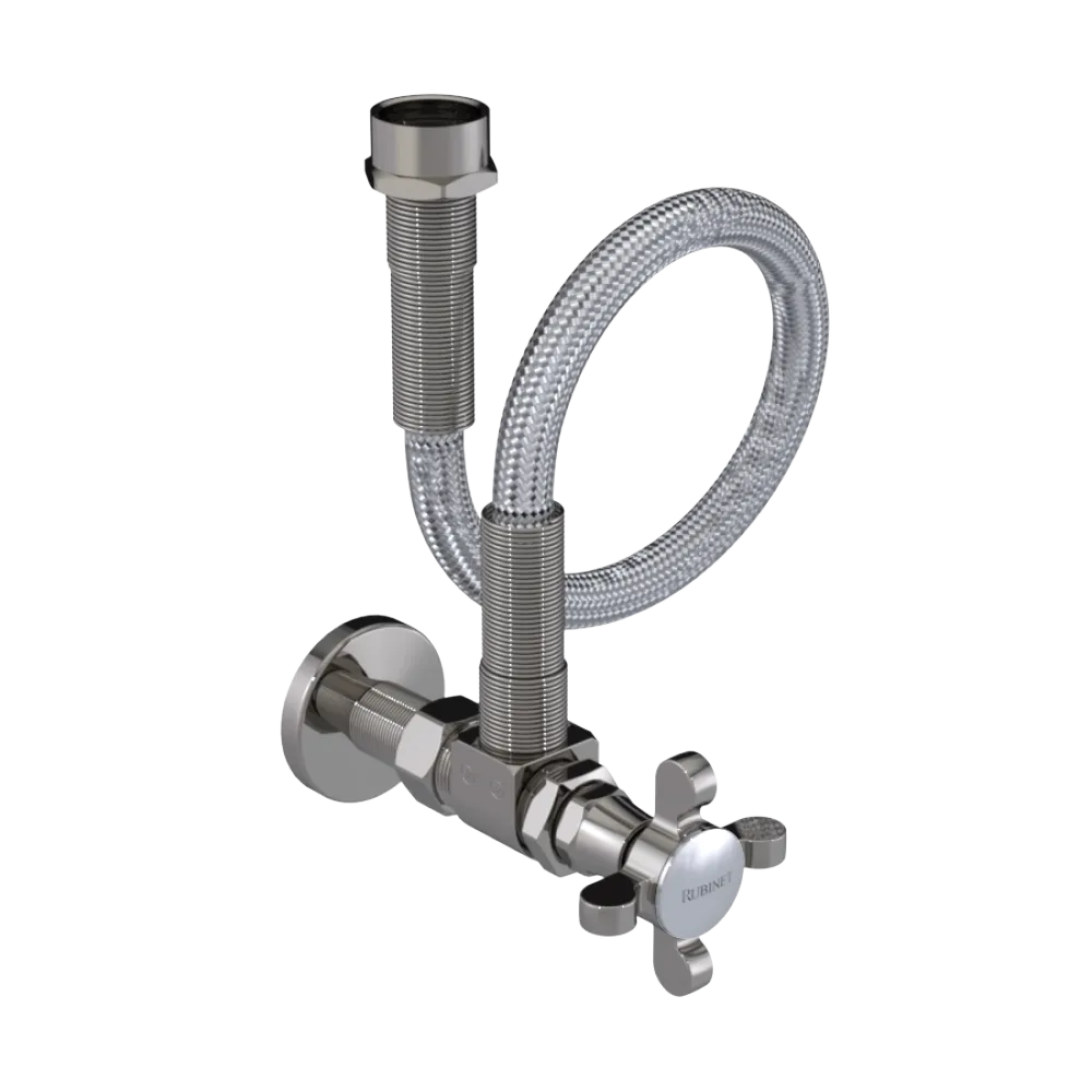 Rubinet Exposed Supply Kit (classic) Polished Nickel