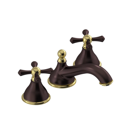 Rubinet Widespread Lav. Set. (less drain) Oil Rubbed Bronze
