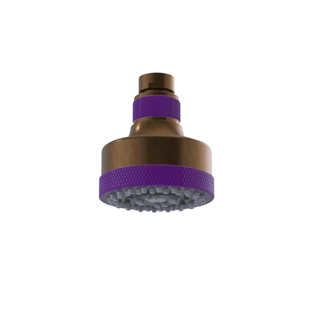 Rubinet 3 FUNCTION SHOWER HEAD Tuscan Brass