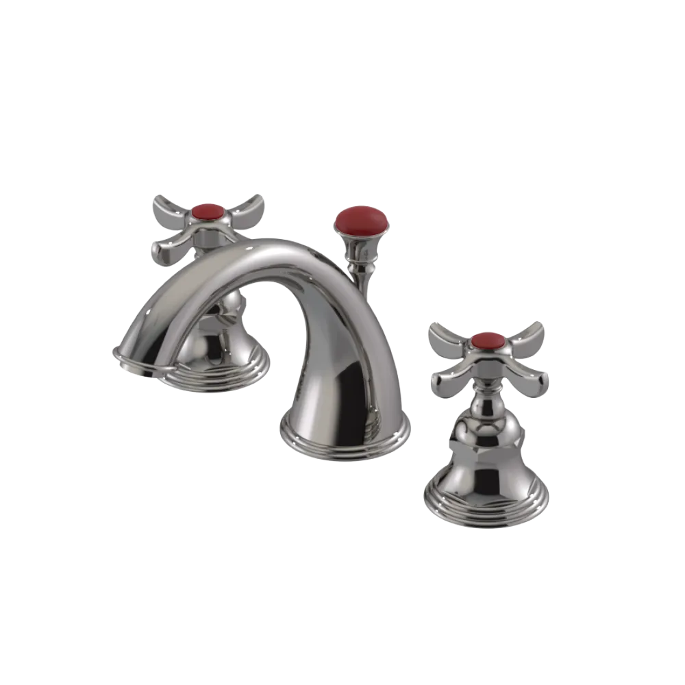 Rubinet Widespread Lav. Set. (less drain) Polished Nickel
