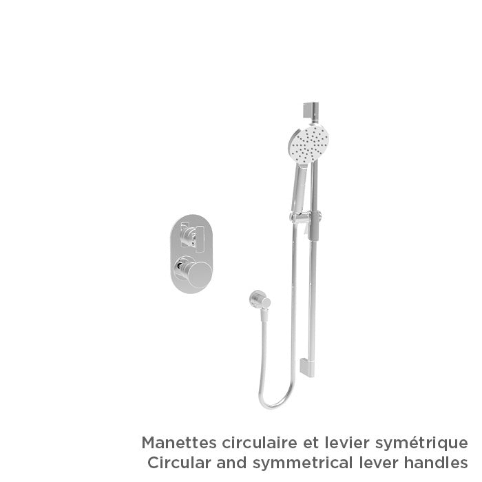 Baril Complete thermostatic pressure balanced shower kit without handle
