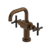 Rubinet Single Hole Dual Handle Lav. Set. (less drain) Tuscan Brass