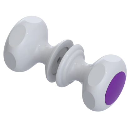 Rubinet Shower Door Knob (set) White