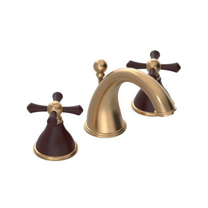 Rubinet Widespread Lav. Set. (less drain) Satin Gold