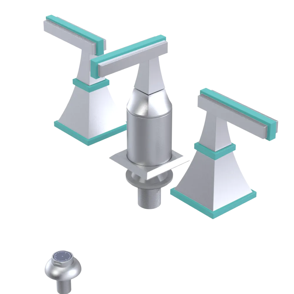 Rubinet Bidet Fitting with Spray, Diverter, and Vacum Breaker (Less Drain) Satin Chrome