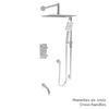 Baril Complete thermostatic pressure balanced shower kit without handle