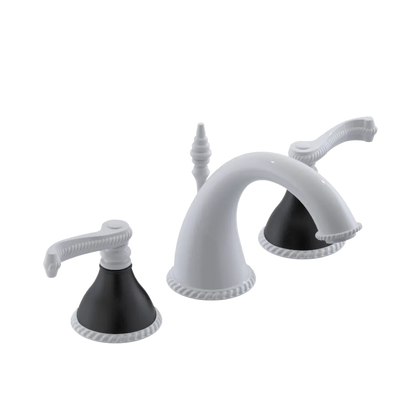 Rubinet Widespread Lav. Set. (less drain) White