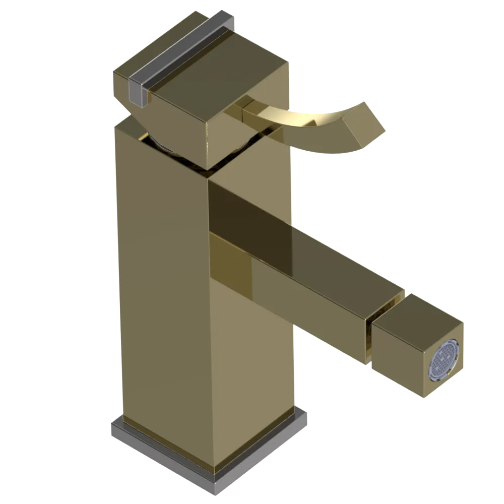 Rubinet Single Control Bidet Fitting (less drain) Natural Brass