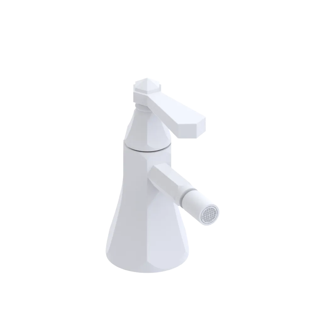 Rubinet Single Control Bidet Fitting (less drain) Matt White