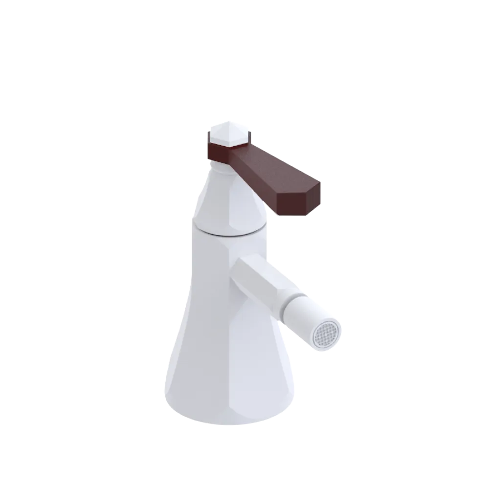 Rubinet Single Control Bidet Fitting (less drain) Matt White