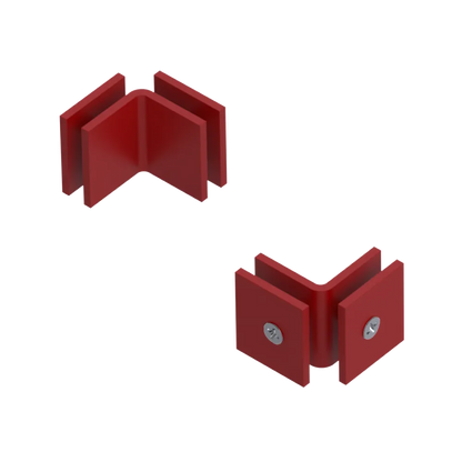 Rubinet 90 Glass to Glass Open Face Maroon