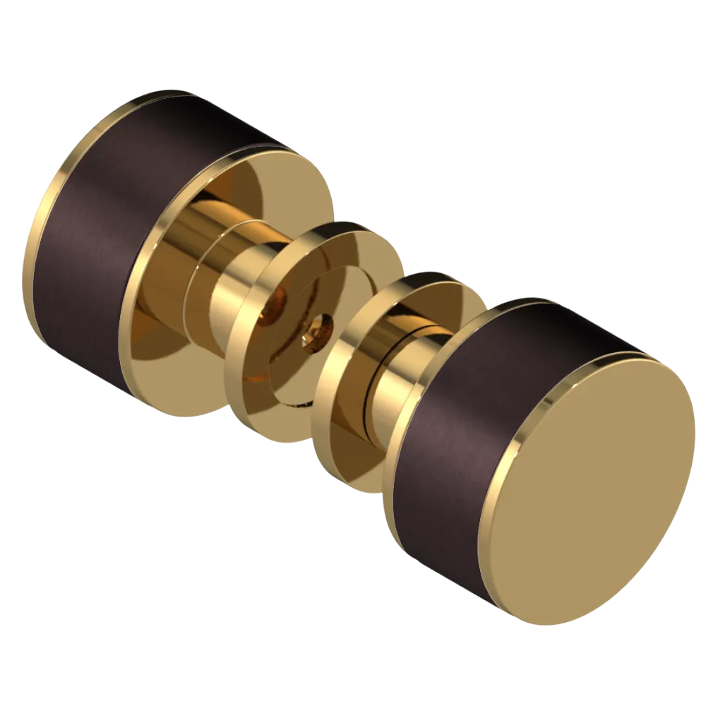 Rubinet Shower Door Knob (set) Gold