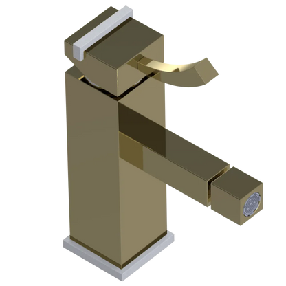 Rubinet Single Control Bidet Fitting (less drain) Natural Brass