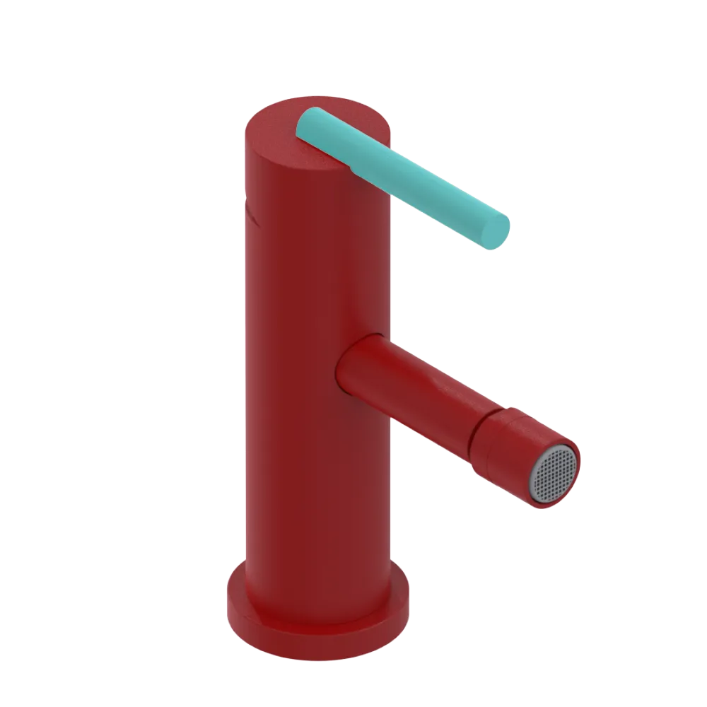 Rubinet Single Control Bidet Fitting (less drain) Maroon