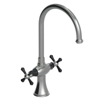 Rubinet Two Handle Single Hole Kitchen Set Satin Nickel