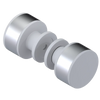 Rubinet Shower Door Knob (set) Matt White