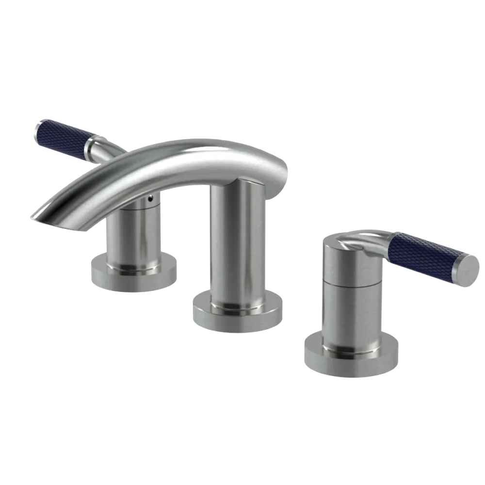 Rubinet Widespread Lav. Set. (less drain) Satin Nickel