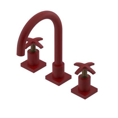 Rubinet Widespread Lav. Set. (less drain) Maroon
