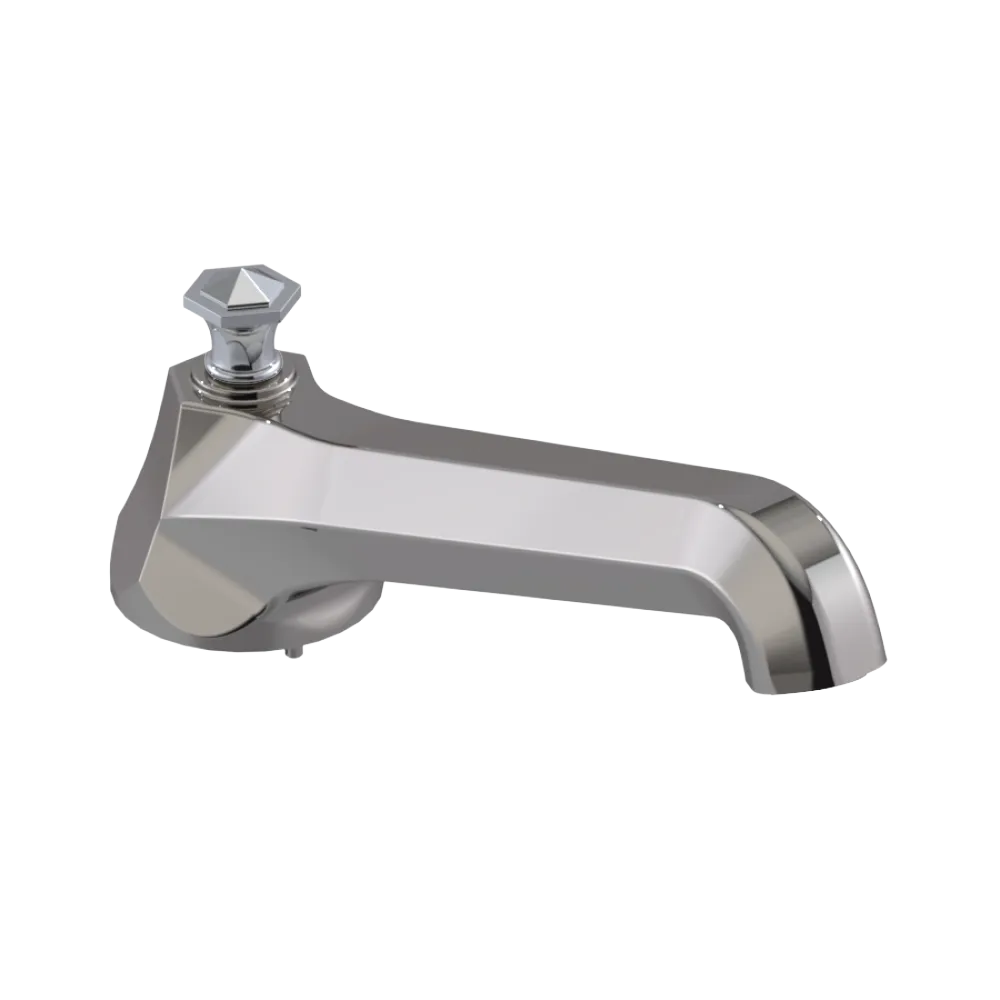 Rubinet Tub Filler Spout Deck Mount Polished Nickel