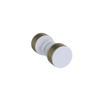 Rubinet Shower Door Knob (set) White