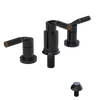 Rubinet Bidet Fitting with Spray, Diverter, and Vacum Breaker (Less Drain) Black
