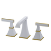Rubinet Widespread Lav. Set. (less drain) White