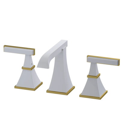 Rubinet Widespread Lav. Set. (less drain) White